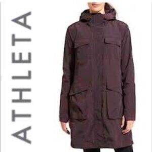 Athleta Downpour Coat, Purple M